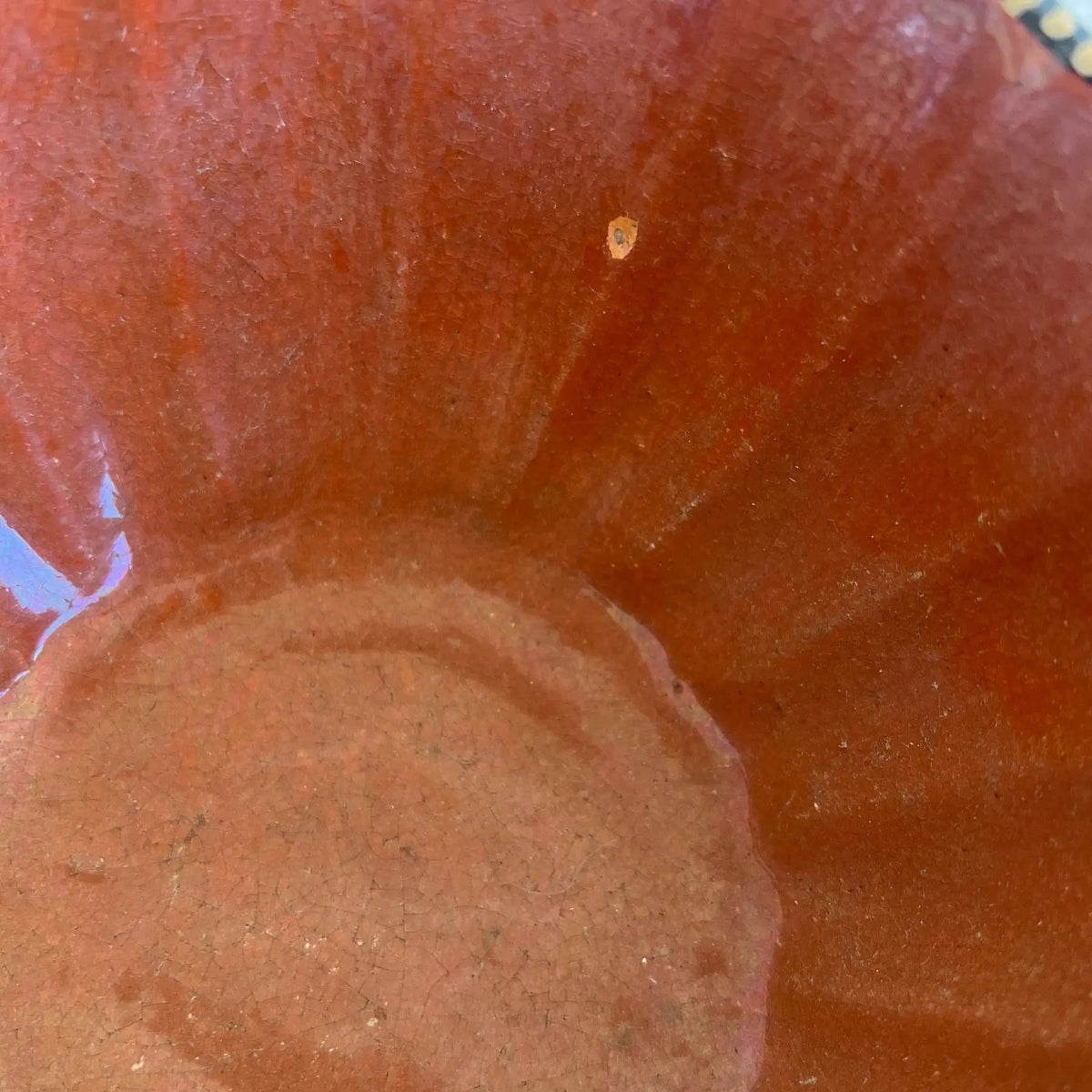 Small Handpainted Terra Cotta Bowl