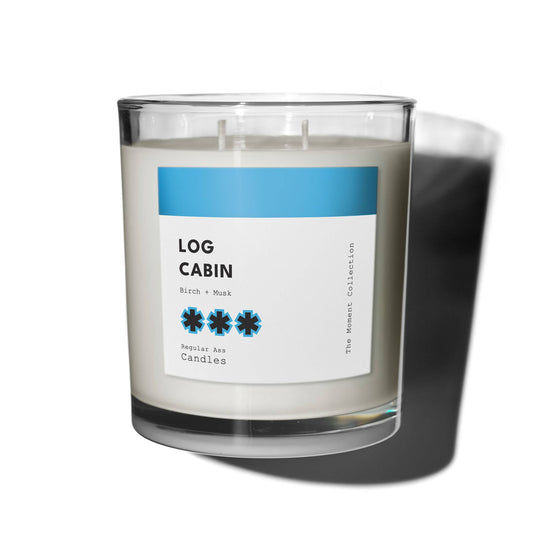 Regular Ass Candles - Log Cabin, Birch + Musk 11oz Luxury Candle