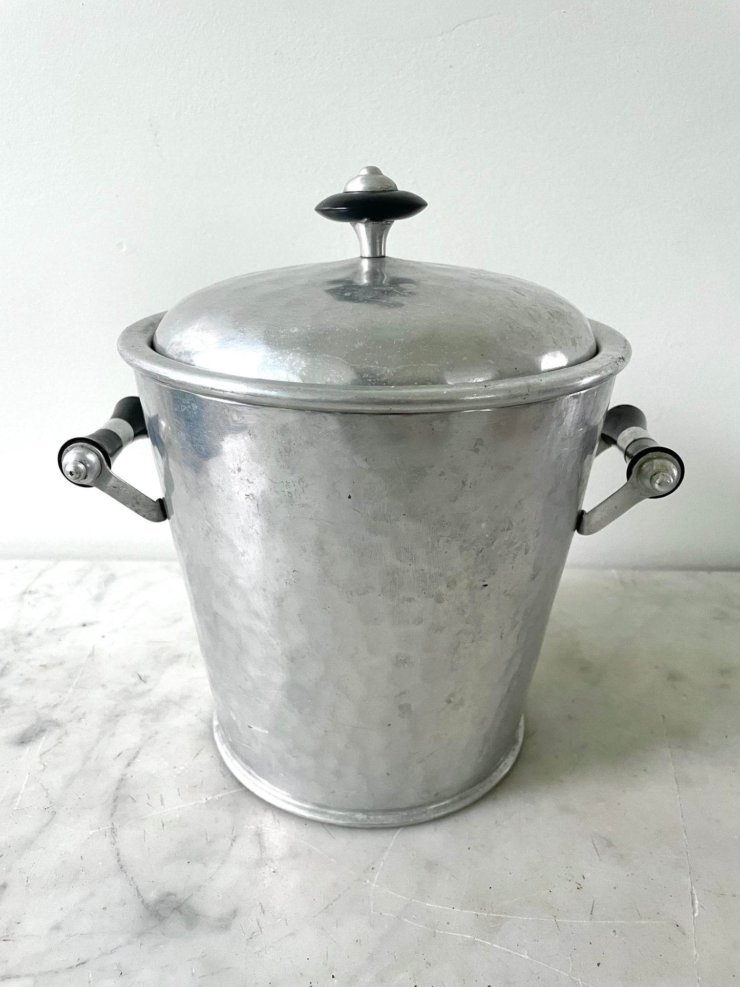 Vintage Aluminum Ice Bucket, Made in Spain