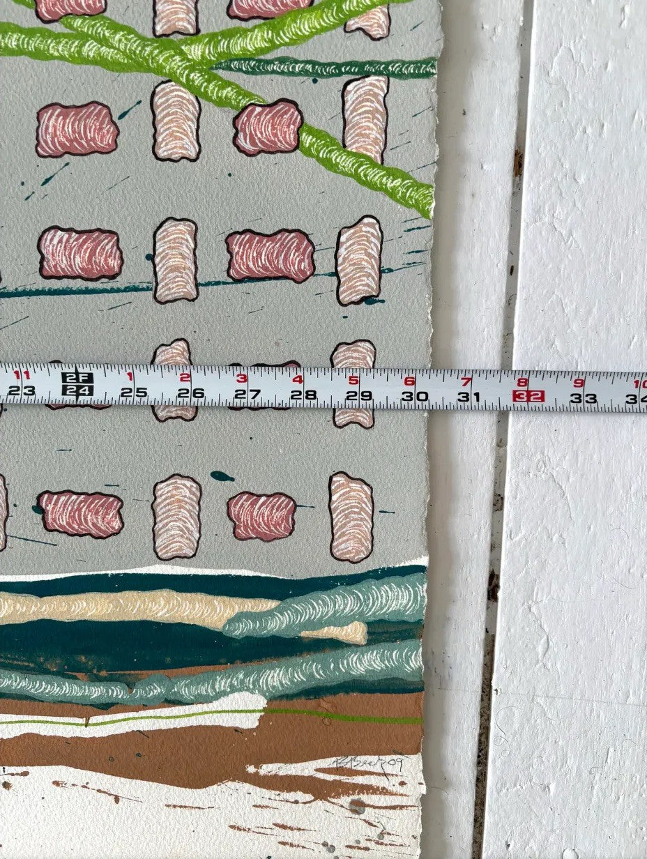 Barbara Beck 2009 Pintura abstracta en acuarela sobre papel