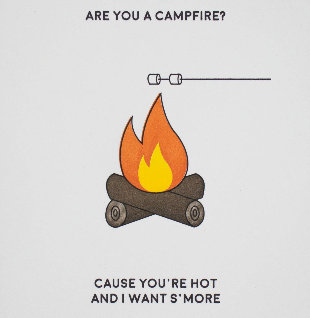 AQBF - Campfire - Letterpress Funny Love Card