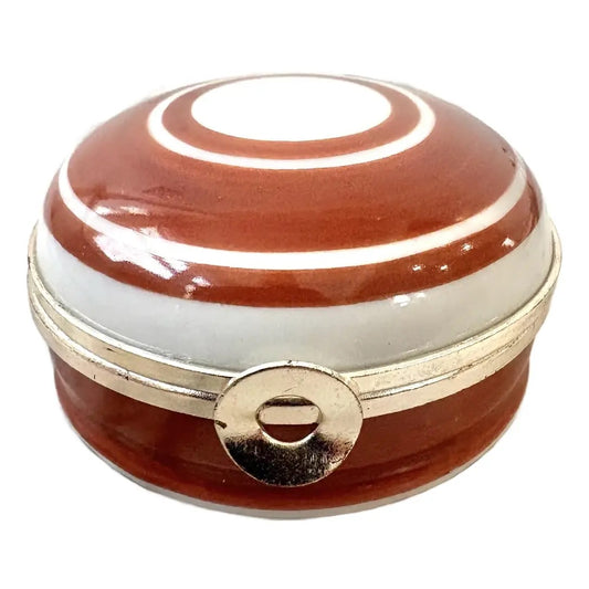 Limoges France Hand-painted Porcelain Pill Box