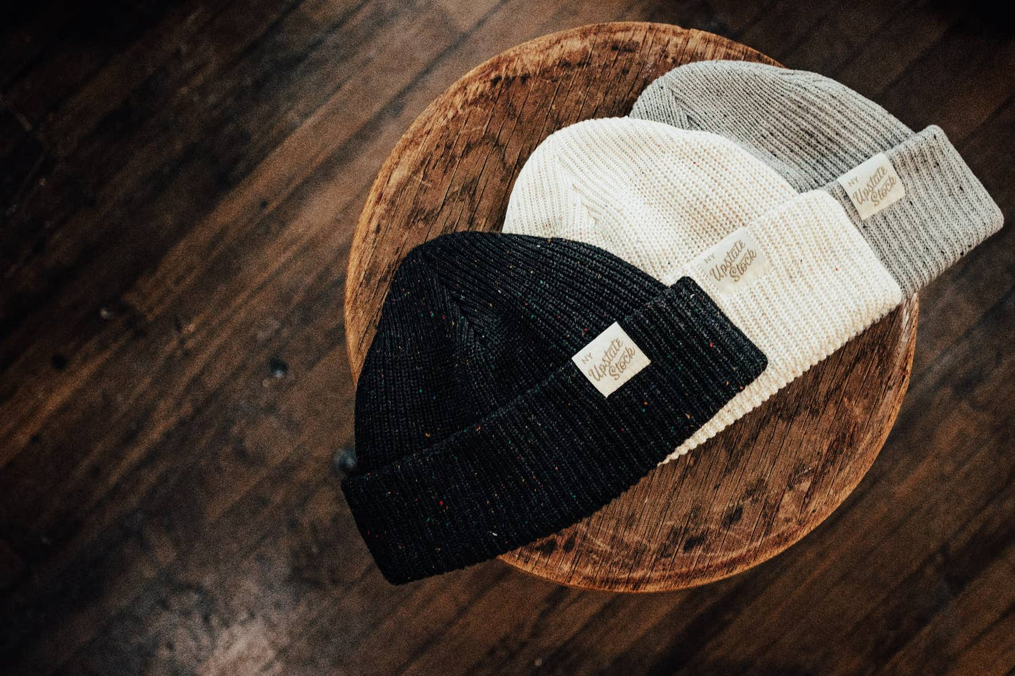 Upstate Stock - Watchcap Blackout Super Fine Upcycled Cotton