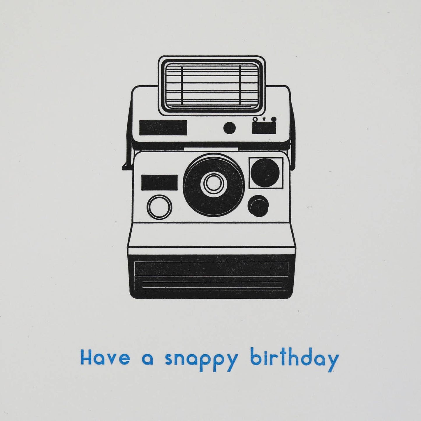 AQBF - Camera Birthday - Letterpress Birthday Card