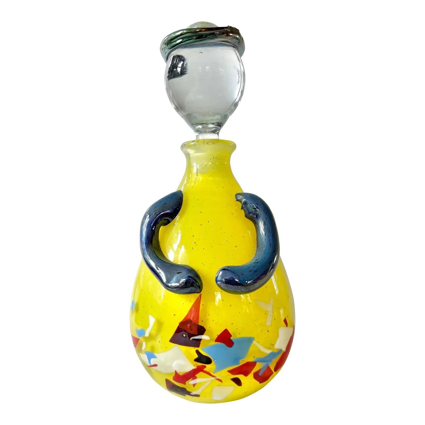 Murano Glass Hand Made Decanter Signed and Dated by Artist