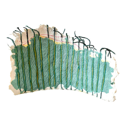Barbara Beck Free Form Hand Shaped Handmade Paper Sculpture