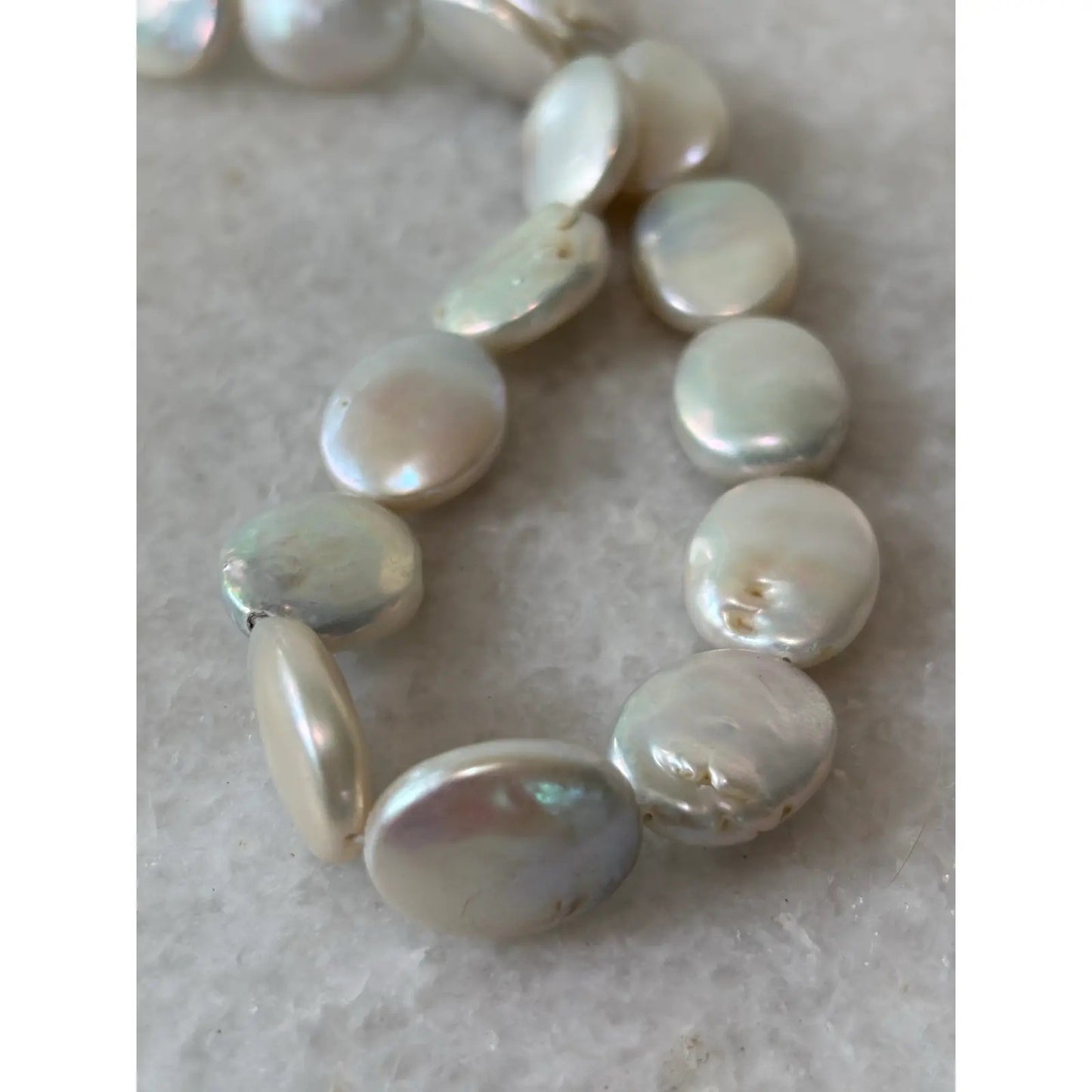 Vintage Pearl Beaded and Sterling Silver Necklace