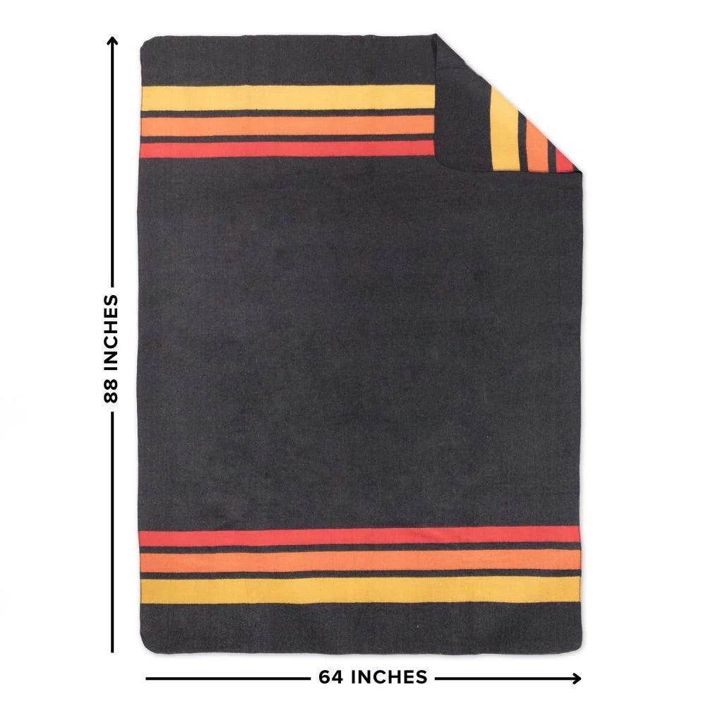Catskills Wool Blanket - Sunset Rock