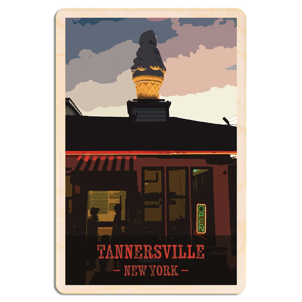 Postales de madera a medida de Catskills